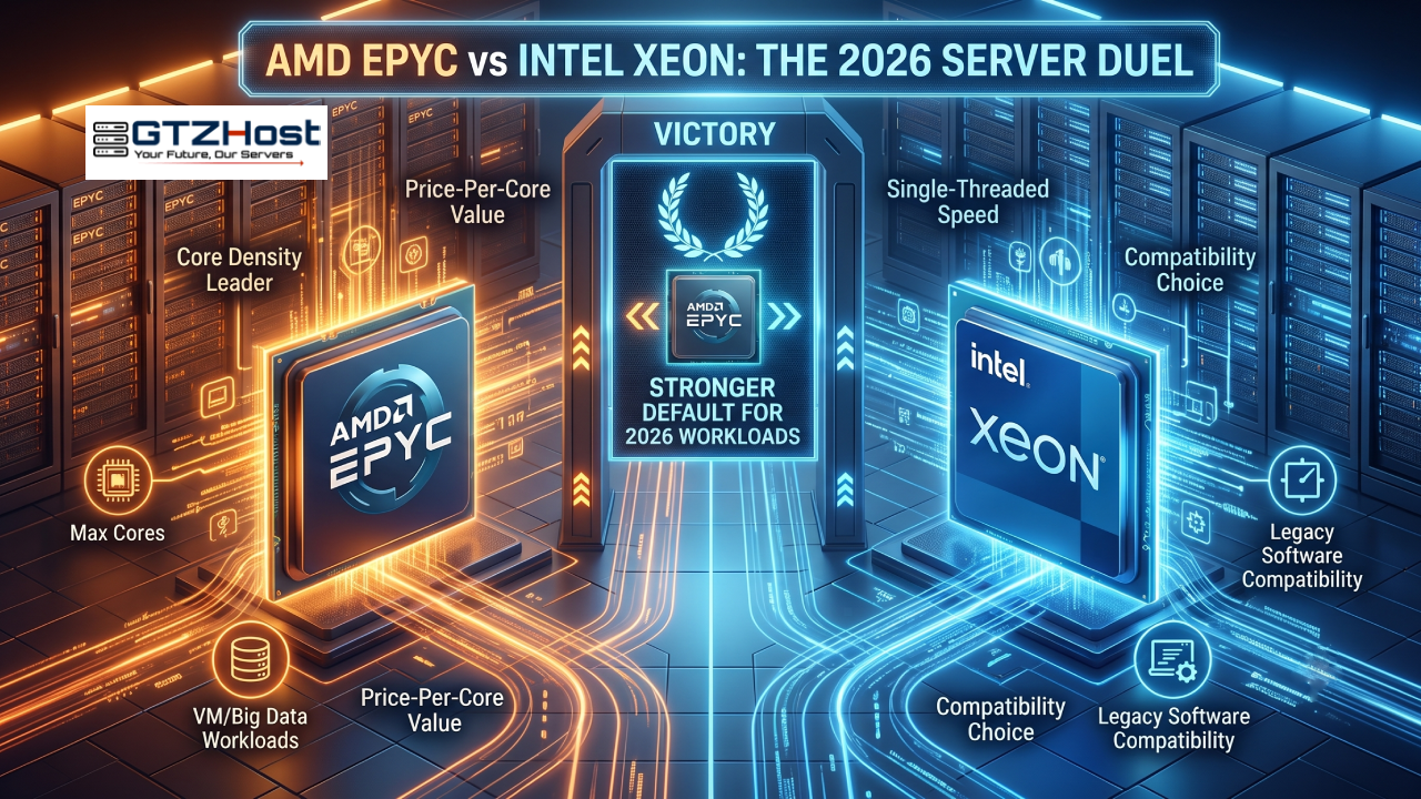AMD EPYC vs Intel Xeon Dedicated Servers