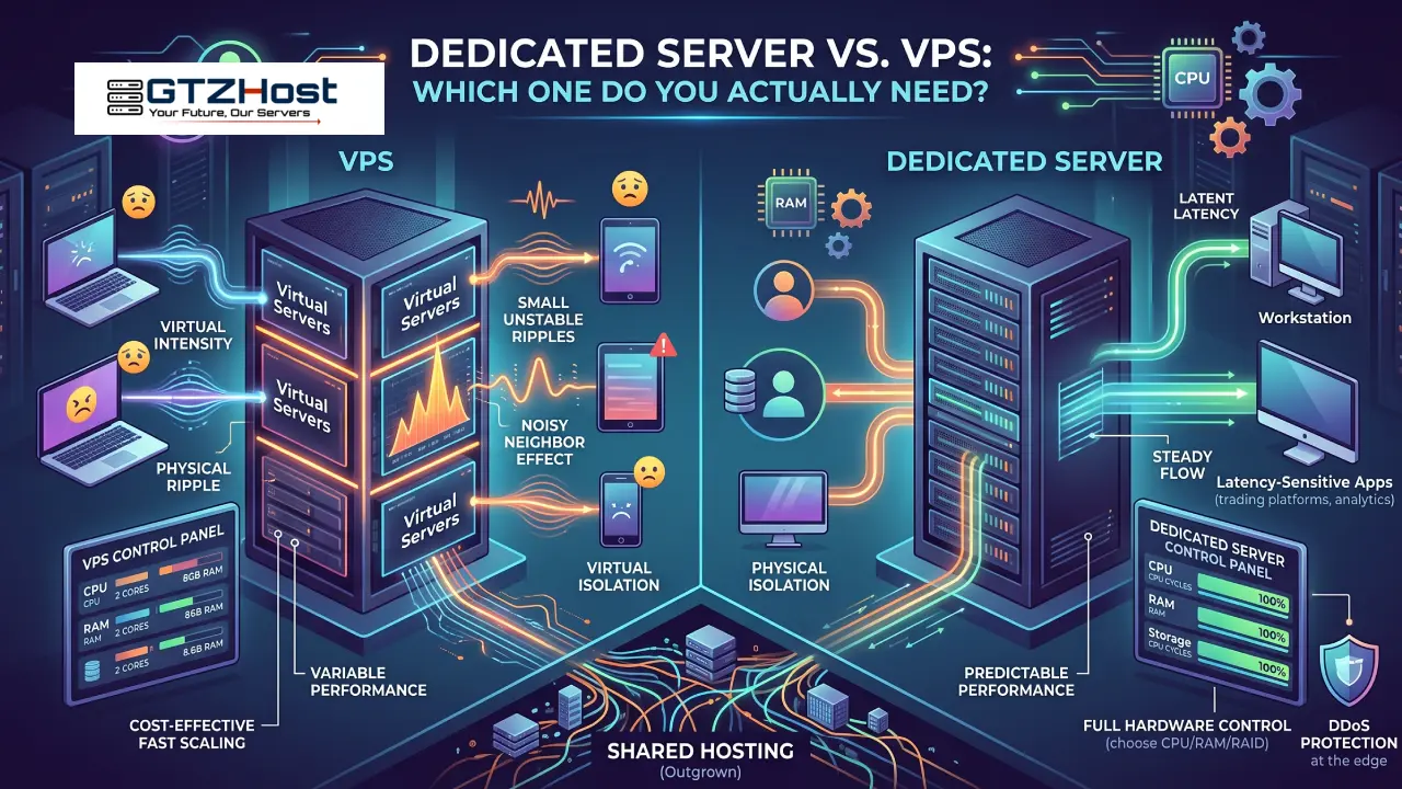 Dedicated Server vs VPS Hosting Guide